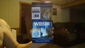 0000336 Weiser Satin Nickel Single Cylinder Deadbolt Smart Key