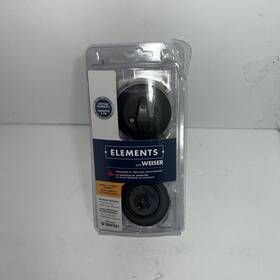 9471 Weiser 059184337556 Elements Single Cylinder Deadbolt Venetian Bronze With Smartkey Gdc