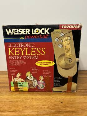 Weiser 083978435777 Nos Lock Powerbolt Electronic Keyless Entry System