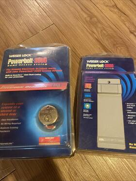 Weiser 083978604876 Vtg Nos Lot Lock Powerbolt 3000 Home Access System Keyless Entry Sealed