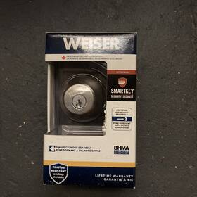 9gd14710-021 Weiser Deadbolt Low Profile Sgl Cyl Polished Chrome Square