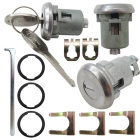 608307 Welsdolk Doors/trunk Lock Key Cylinder With Keys Set Fit For Chevrolet Chevy Ii And Nova 19
