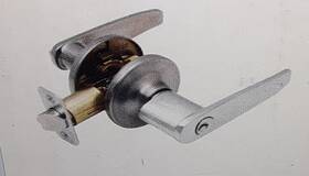 Wc400entrysc Westcraft Contemporary Satin Chrome Office Door Entry Lever Handle