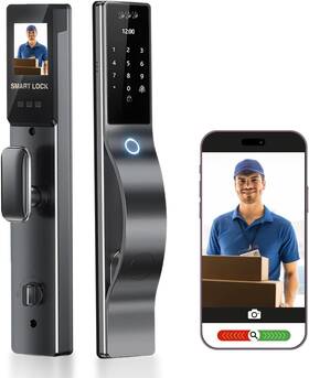 Rl17 Wetcs 3d Face Recognition Door Lock With Camera Video Doorbell Fingerprint And Passc