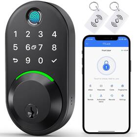 Wisegear 716963370967 Keypad Smart Deadbolt Door Lock Keyless Entry Fingerprint