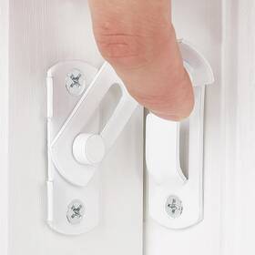 V80s Wocoe 90 3 Packs White Flip Latches Sleek Right Angle For Barn Doors F