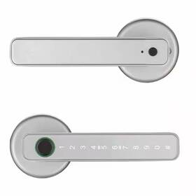 Wrightmaster 313016026071 6.3 Inch Silver Fingerprint Biometric Smart Door Handle