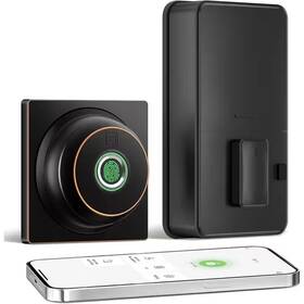 Wrightmaster 445026783712 3 In 1 Aluminum Smart Lock Deadbolt With App Biometric Door Knob Keyless Entry