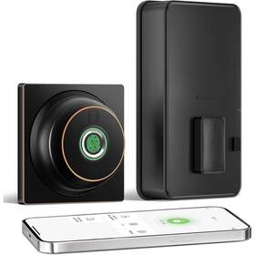 Gbk02b1 Wrightmaster 3 In 1 Aluminum Smart Lock Deadbolt With App Biometric Door Knob Keyless Entry
