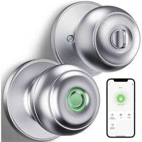 Gbkk11s Wrightmaster 3 In 1 Aluminum Smart Lock Deadbolt With App Biometric Door Knob Keyless Entry