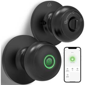 Gbkk13b Wrightmaster 3 In 1 Aluminum Smart Lock Deadbolt With App Biometric Door Knob Keyless Entry