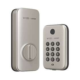 Wyze 810083472089 Lock Bolt Satin Nickel Fingerprint Keyless Entry Door Smart Bluetooth Deadb