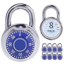 C850xh-b Xanhen Combination Padlocks With Metal Body Indoor Use For 50mm Blue Dial