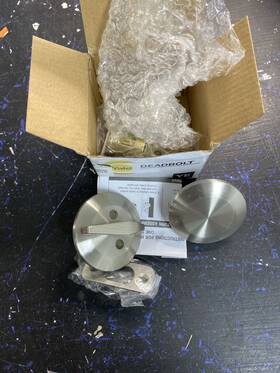 Yr860edb619 Yale 081023054034 Yr860edb One-sided Thumbturn Deadbolt With Blank Plate