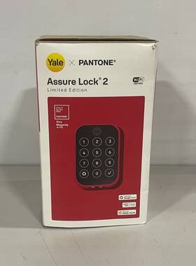 Yale 313034411422 New Assure Lock 2 Limited Ed Deadbolt Viva Magenta Smart Keyless Entry