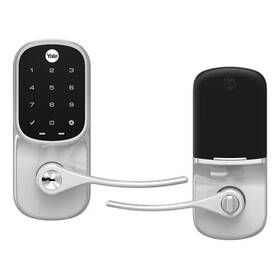 Yale 445030737732 Door Lever Lock With Touchscreen Keypad Satin Nickel