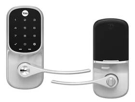 Yale 744110952193 Door Lever Lock With Touchscreen Keypad Satin Nickel New Open Box