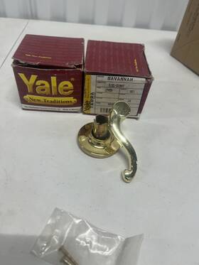81sl Yale Savannah Dummy Lever Polished Brass Left Hand Free Shipping