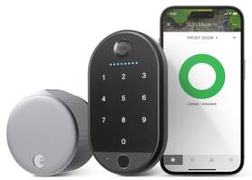Aug-sl05-k03-s01 Yale Brand New Sealed August Wifi Smart Lock With Keypad And Finger Print Silver