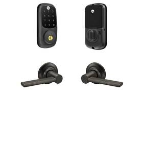 B-yrd226-nr-vl-bsp Yale Assure Lock Touchscreen Door With Valdosta In Black