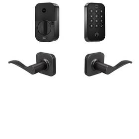 B-yrd410-ble-nw-bsp Yale Assure Lock 2 Keypad With Bluetooth And Norwood Lever In Black Suede