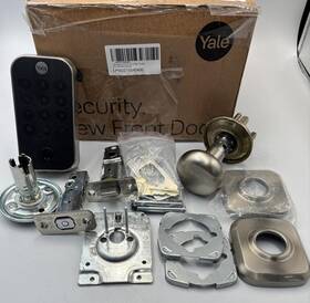 B-yrd410-ble-vl-619 Yale Assure Lock 2 Keypad And Valdosta Lever In Satin Nickel
