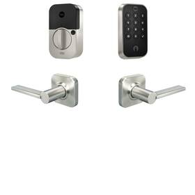 B-yrd410-wf1-vl-619 Yale Assure Lock 2 Keypad With Wi-fi And Valdosta Lever In Satin Nickel