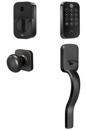 B-yrd420-f-wf1-bsp Yale Assure Lock 2 Wi-fi Touchscreen Smart Ridgefield Handleset Black Suede