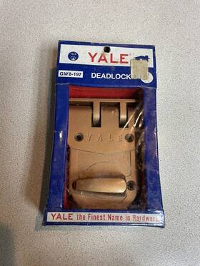 Gw8-197 Yale Gpw-197 - Gw8-197- Brass Deadlock Nos Unused Sealed Box