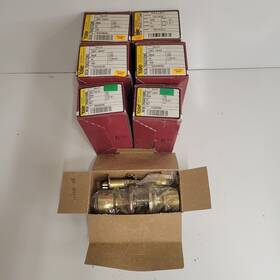 Hs43405302 Yale Lot Of 7 New Traditions 700v Entry Us3 Polished Brass Door Knob Set No Keys