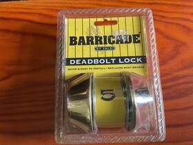 Ka1895 Yale Barricade Brass Deadbolt Lock By - New Old Stock