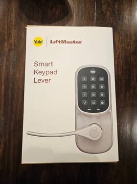Lm-yrl236-mq1-619 Yale Liftmaster Smart Lock With Keypad Lever- Works Myq App And Key