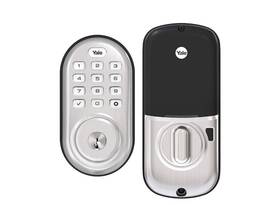 Nfyrd612nr10bp Yale Real Living Assure Lock Push Button Stand Alone Deadbolt With Kwikset Keyway