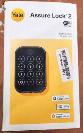 Nickel-yrd420-wf1-619 Yale Yale-assure Lock 2- Touch Screen- Wifi- Black Suede-yrd420-wf1-bsp Used