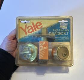 V3221a Yale 2-3/8 Inch Backset High Security Deadbolt Cylinder/thumb-turn Steel New