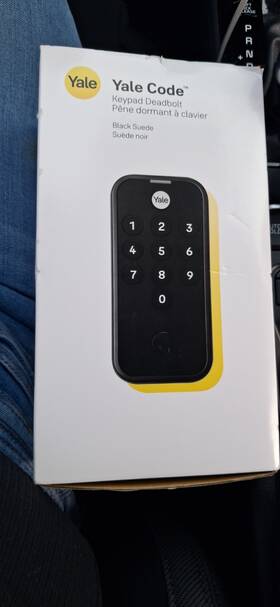 Yed210-nr-bsp-slv-rev Yale Code Keypad Deadbolt Black Suede Easy Programming Weather Resistant