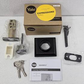 Yelt32.us10b Yale Ellington Single Cylinder Deadbolt Oil Rubbed Bronze