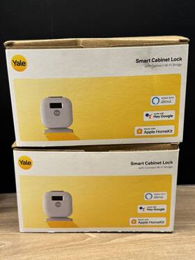 Yrcb-490-ble-wsp Yale Lot Of 2 Wifi Smart Cabinet Lock W Connect Bridge New Nib