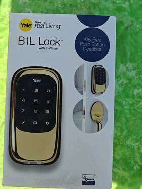 Yrd220zw605 Yale B1l Z-wave Smart Keypad Deadbolt Lock Polished Brass New