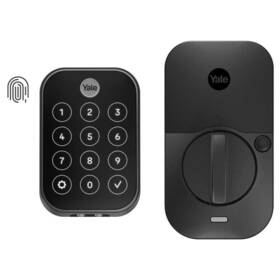 Yrd450-f-wf1-bsp Yale Keyless Smart Door Lock Wifi Fingerprint Access Black Suede