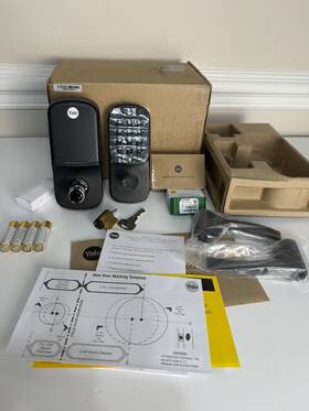 Yrl216-zw2-bsp Yale Z-wave Plus Button Keypad Lever Lock Black