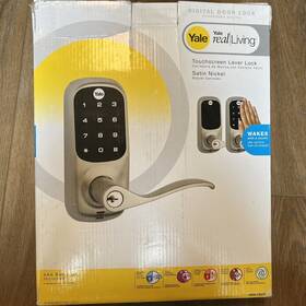Yrl222-nr-619 Yale Assure Touchscreen Keypad Lever Lock Satin Nickel