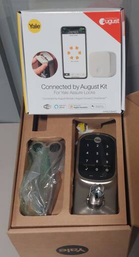 Yrl256-cba-619 Yale Assure Lever - Wifi Smart Lock With Connected By August Kit