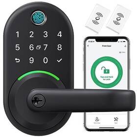 Yamiry 709226220161 Smart Door Handle Lock With Keypad Fingerprint - Keyless Entry Do