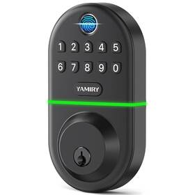 Yamiry 793101547122 Electronic Keypad Deadbolt Fingerprint Door Lock Keyless Entry Digital