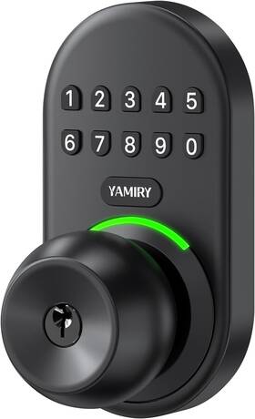 Yr04 Yamiry Keypad Smart Door Knob Lock Keyless Entry For Front Digi