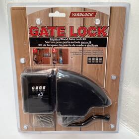 Mbx-2016y-3esf Yard Lock 627843920120 Yardlock Keyless Wood Gate Latch Fence Black Heavy Duty New