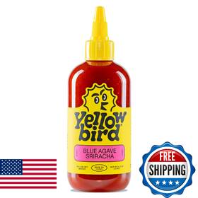B01ncf5ulg Yellowbird Foods Blue Agave Sriracha Hot Sauce Plant-based Gluten Free 9.8 Oz