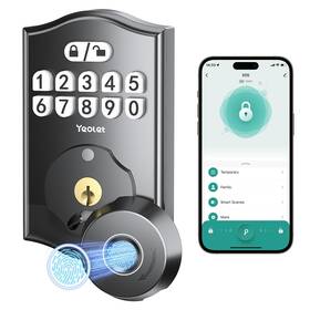 Yeolet 717121892956 Fingerprint Door Lock Keyless Entry With App Control Elect