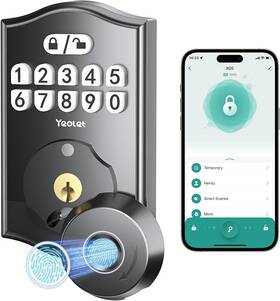 B0dhfsr85x  Yeolet Fingerprint Door Lock Keyless Entry Deadbolt With App Control Smart Do
